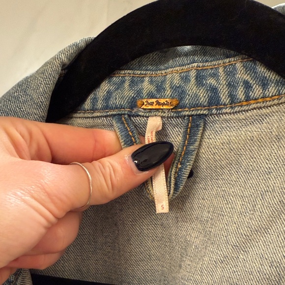 Free People Studded Denim Jacket - Picture 2 of 5